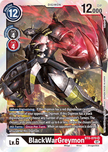 BlackWarGreymon BT8-070-Kantocards