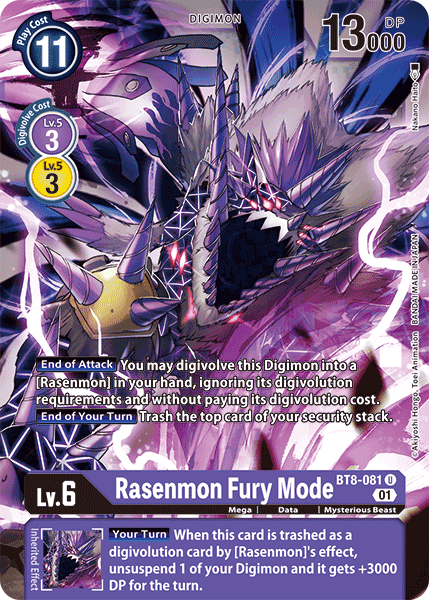 Rasenmon Fury Mode BT8-081-Kantocards