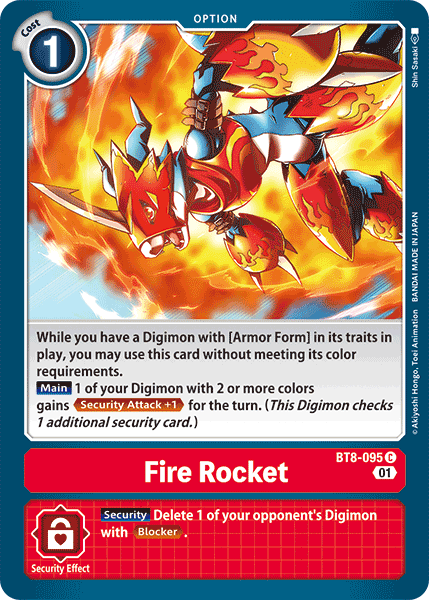 Fire Rocket BT8-095-Kantocards