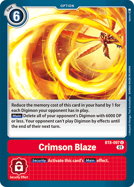 Crimson Blaze BT8-097-Kantocards