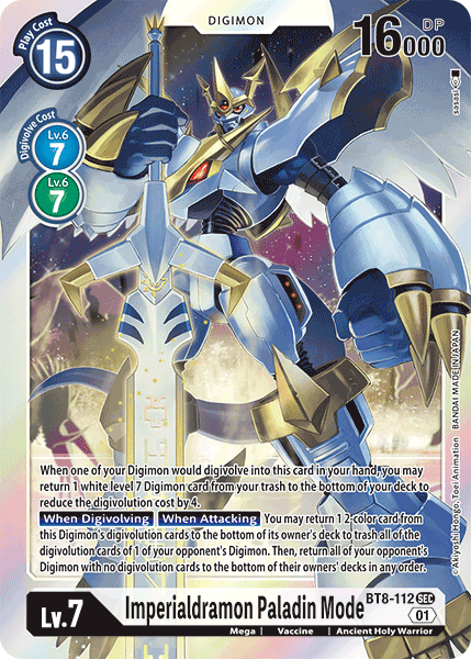 Imperialdramon Paladin Mode BT8-112-Kantocards