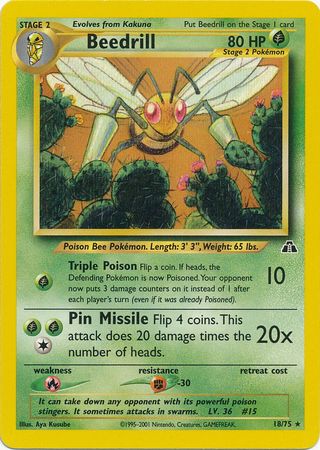 Beedrill 18/75-Kantocards