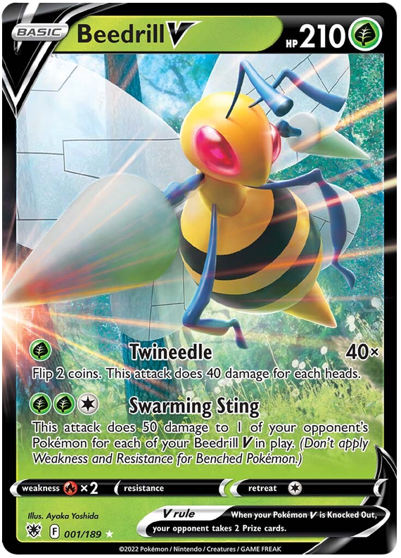 Beedrill V 001/189-Kantocards
