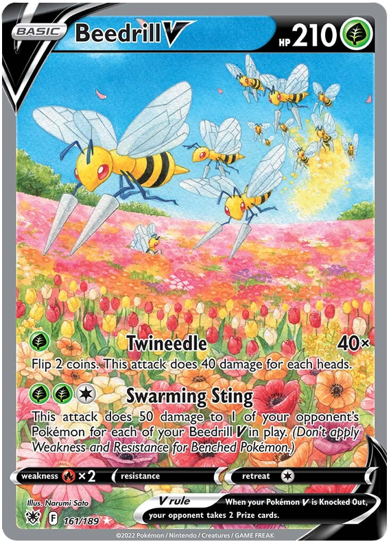 Beedrill V 161/189-Kantocards