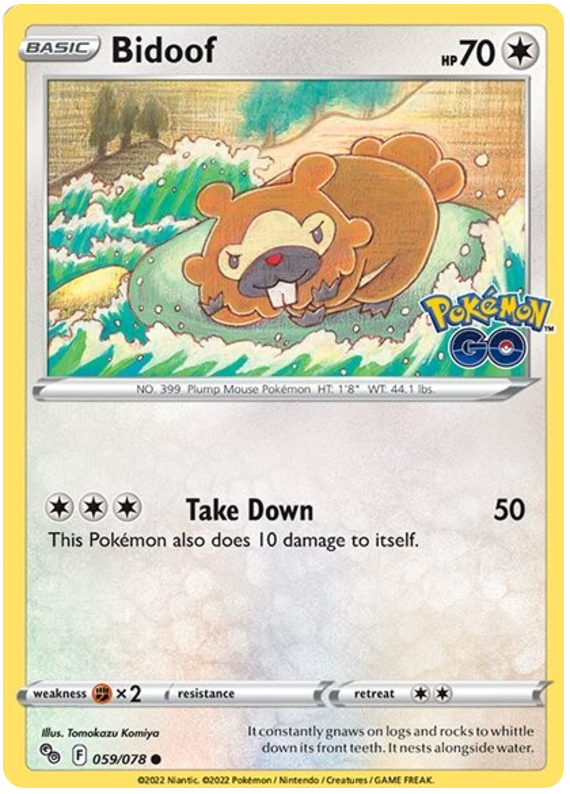 Bidoof 059/078-Kantocards