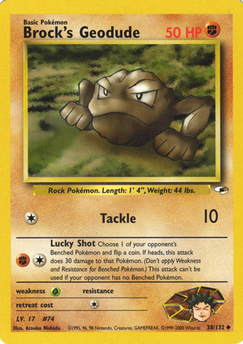 Brock's Geodude 38/132-Kantocards