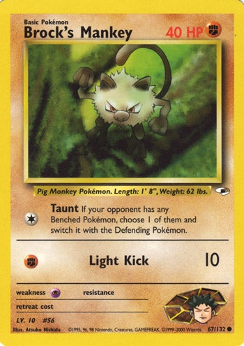 Brock's Mankey 67/132-Kantocards