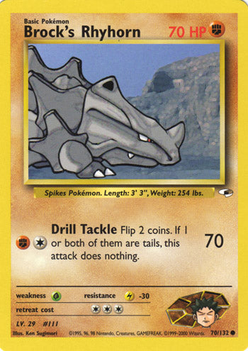 Brock's Rhyhorn 70/132-Kantocards