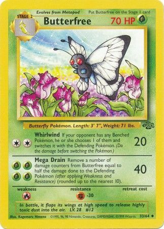 Buterfree 33/64-Kantocards
