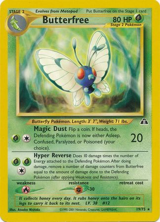 Butterfree 19/75-Kantocards