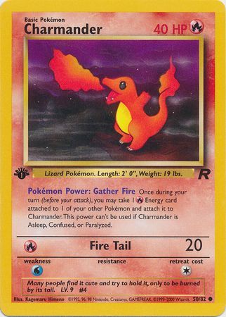 Charmander 50/82 - 1st Edition-Kantocards