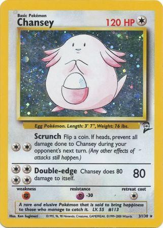 Chansey 3/130 - Holo-Kantocards