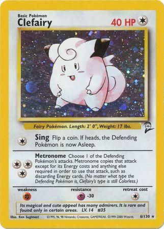 Clefairy 6/130 - Holo-Kantocards
