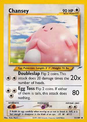Chansey 31/105-Kantocards