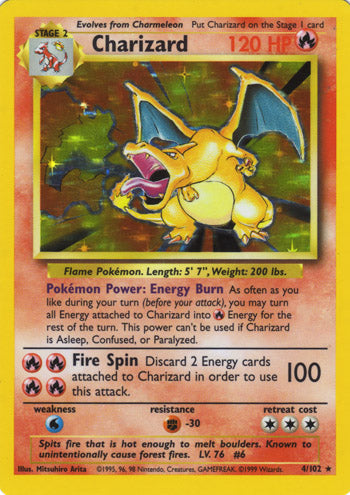 Charizard 4/102-Kantocards