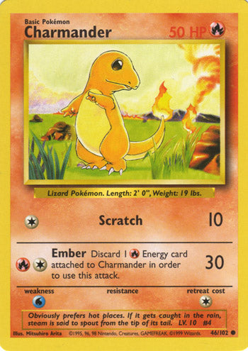 Charmander 46/102-Kantocards