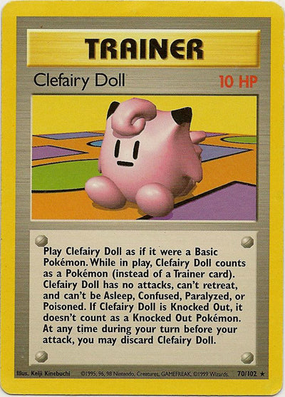 Clefairy Doll 70/102-Kantocards