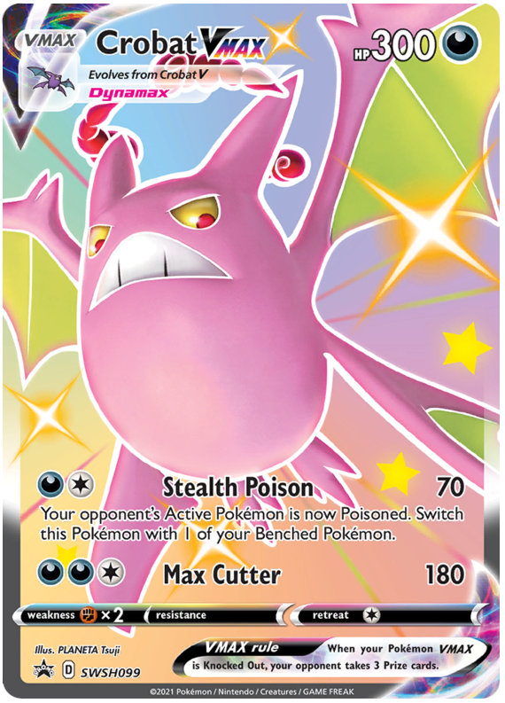 Crobat VMAX SWSH099 - Jumbo Ingles-Kantocards