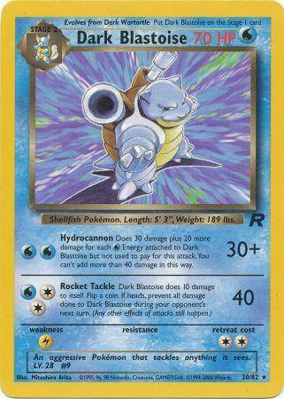 Dark Blastoise 20/82-Kantocards