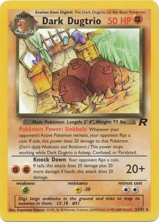 Dark Dugtrio 23/82-Kantocards