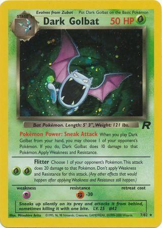 Dark Golbat 7/82 - Holo-Kantocards