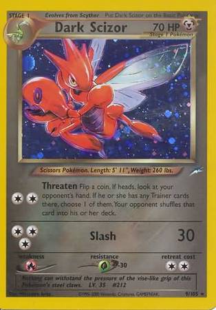 Dark Scizor 9/105-Kantocards