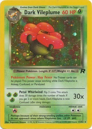Dark Vileplume 13/82 - Holo-Kantocards