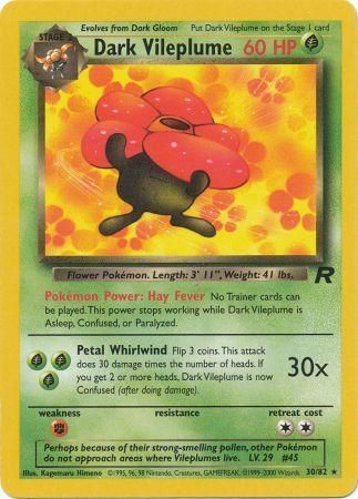 Dark Vileplume 30/82-Kantocards