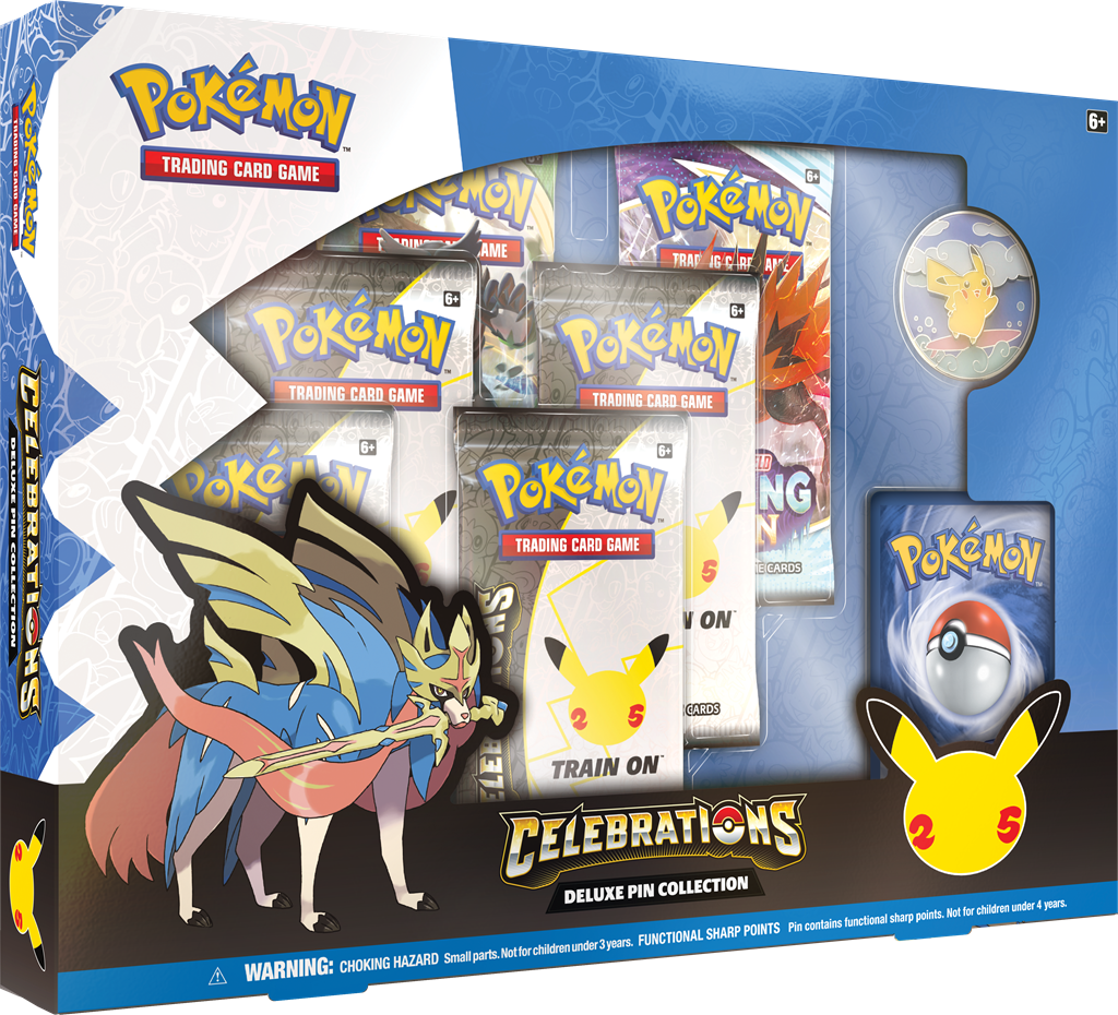 Celebrations Zacian Deluxe pin collection (Español)-Kantocards