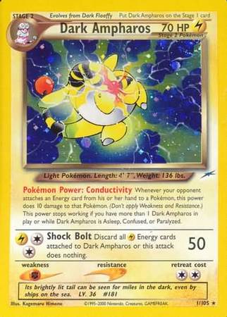 Dark Ampharos 1/105-Kantocards