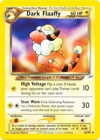 Dark Flaaffy 34/105-Kantocards