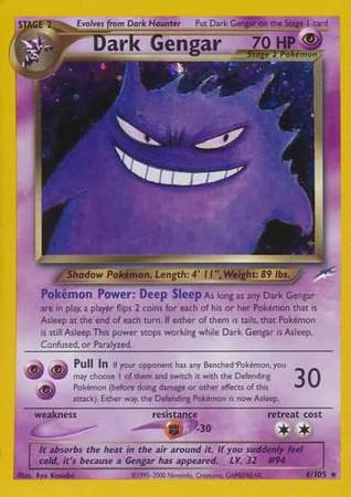 Dark Gengar 6/105-Kantocards