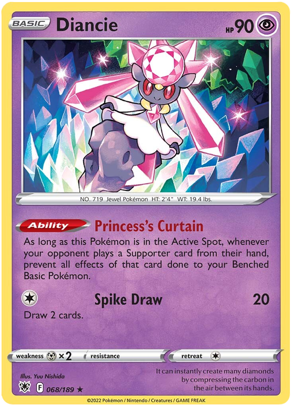Diancie 068/189 - Holo-Kantocards
