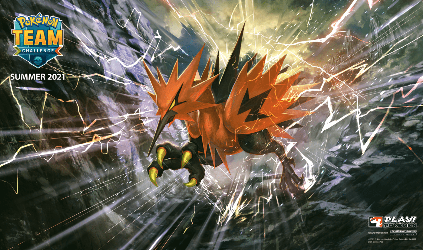 Playmat Galarian Zapdos Team Challenge 2021-Kantocards