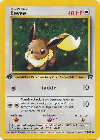 Eevee 55/82 - 1st Edition-Kantocards