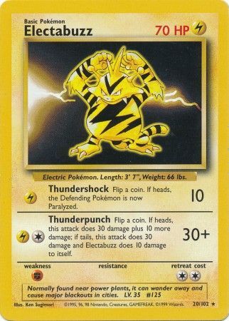 Electabuzz 20/102-Kantocards