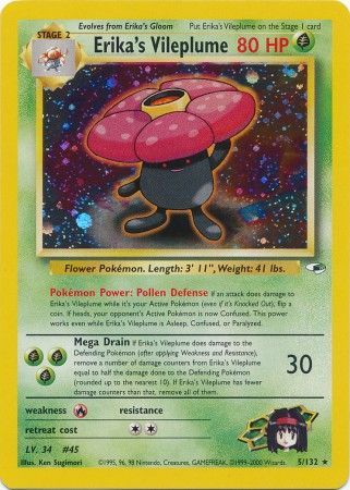 Erika's Vileplume 5/132-Kantocards