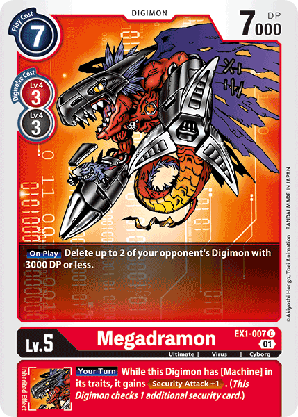 Megadramon EX1-007-Kantocards