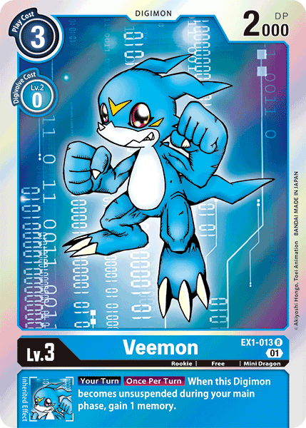 Veemon EX1-013-Kantocards