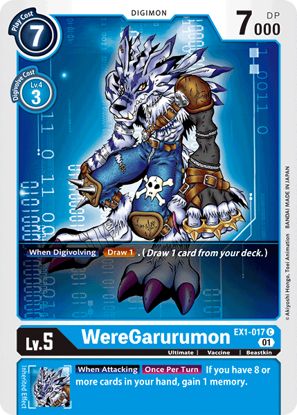 WereGarurumon EX1-017-Kantocards