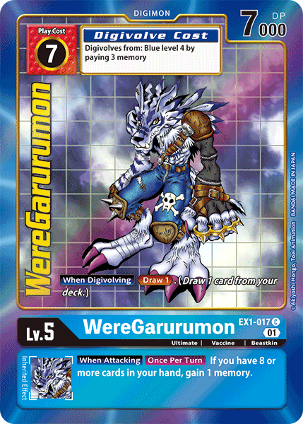 WereGarurumon EX1-017 Arte Alterno-Kantocards