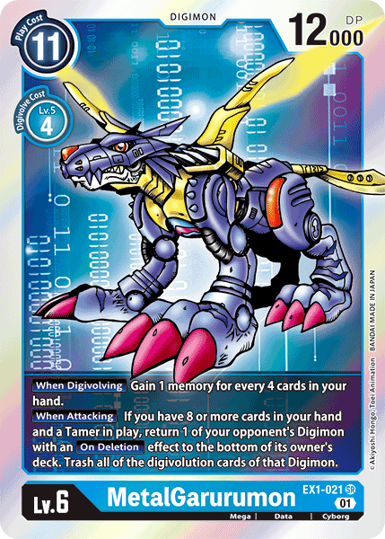MetalGarurumon EX1-021-Kantocards