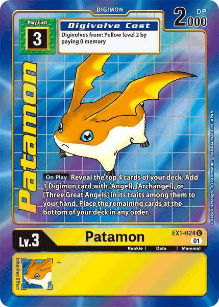 Patamon EX1-024 Arte Alterno-Kantocards