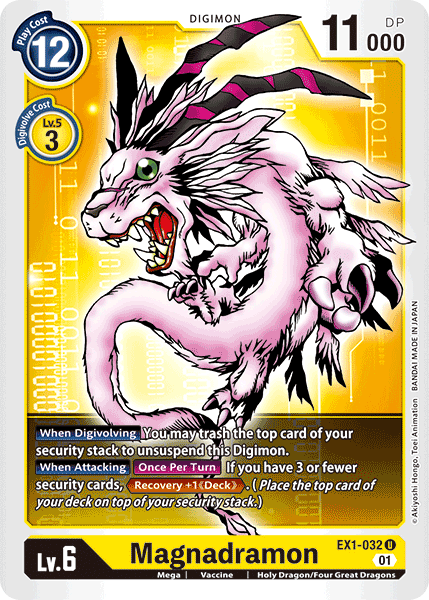 Magnadramon EX1-032-Kantocards
