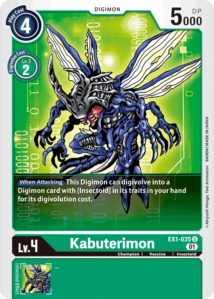 Kabuterimon EX1-035-Kantocards