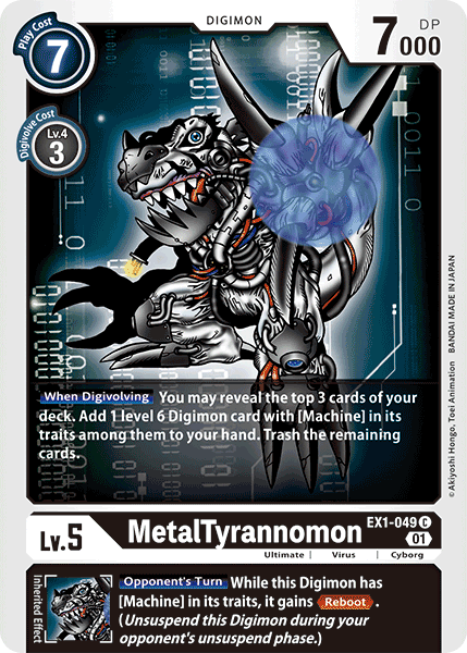 MetalTyranomon EX1-049-Kantocards