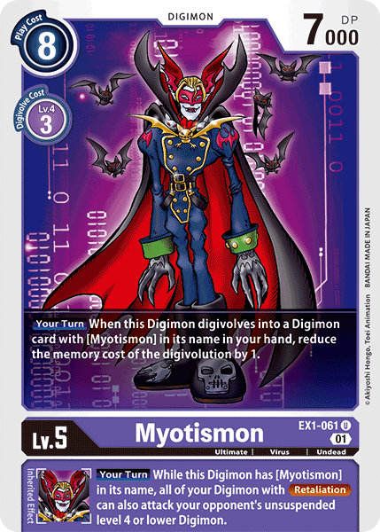 Myotismon EX1-061-Kantocards
