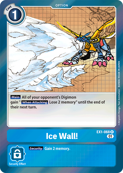 Ice Wall! EX1-068-Kantocards