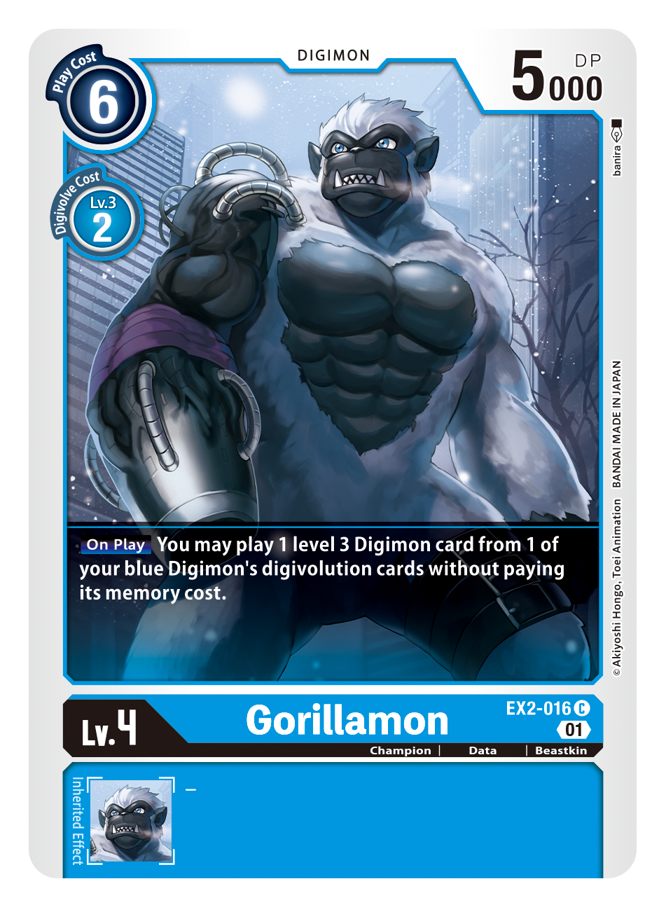 Gorillamon EX2-016-Kantocards
