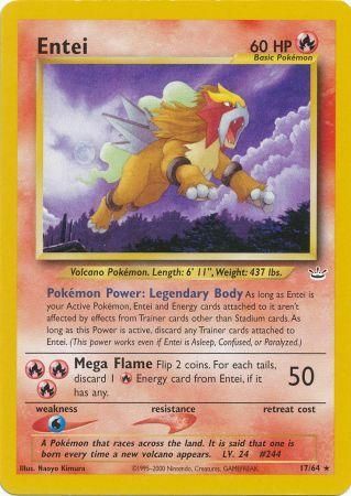 Entei 17/64-Kantocards